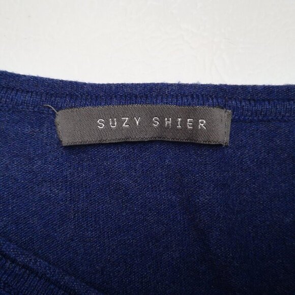 Suzy Shier Ladies Size Medium Royal Blue Lightweight Sweater - Picture 3 of 9